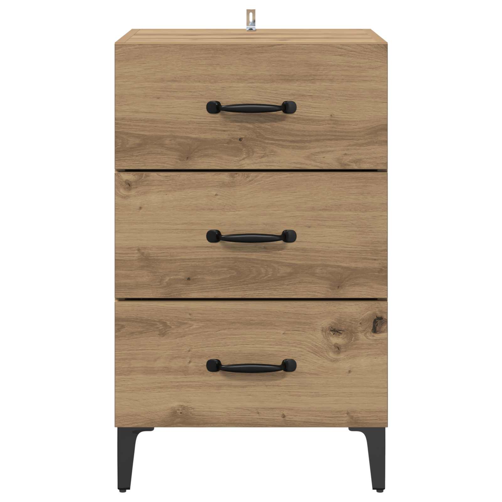Cabinet de chevet Chêne artisanal 40 x 40,5 x 66 cm - XIOS
