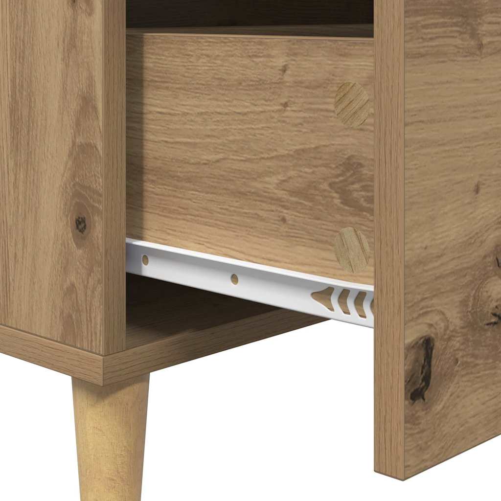 Buffet chêne artisanal 34 x 69.5 x 90 cm Bois d'ingénierie - XIOS