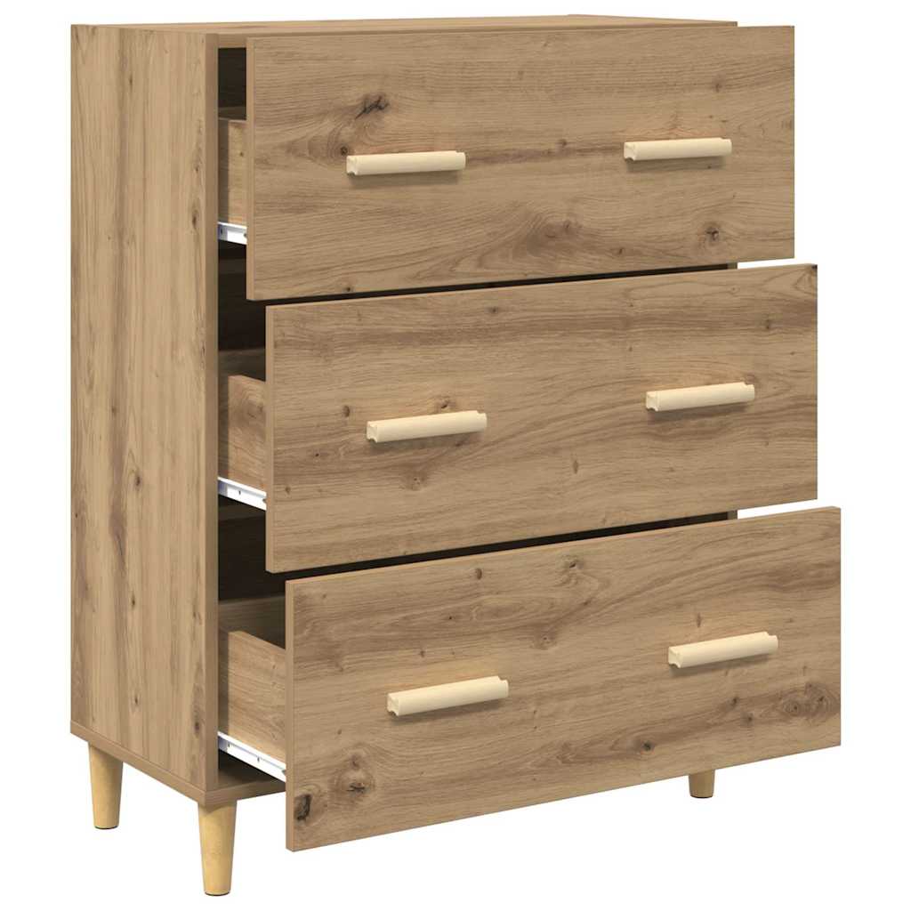 Buffet chêne artisanal 34 x 69.5 x 90 cm Bois d'ingénierie - XIOS