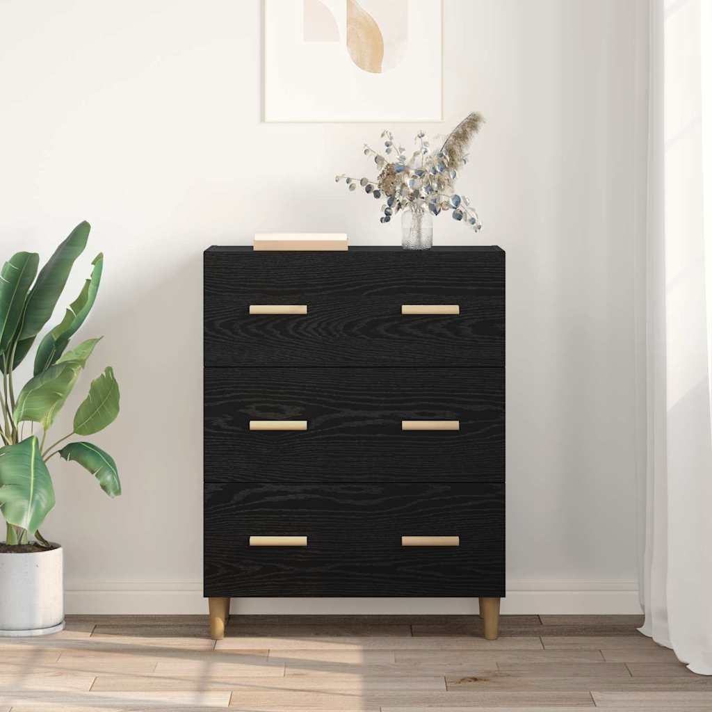 Buffet Chêne noir 34 x 69.5 x 90 cm Bois d'ingénierie - XIOS
