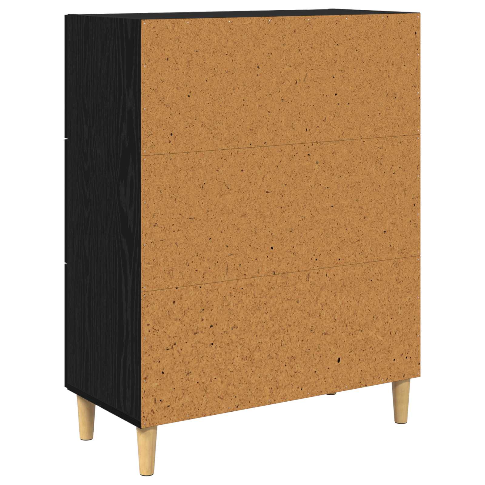 Buffet Chêne noir 69,5 x 34 x 90 cm Bois d'ingénierie - XIOS