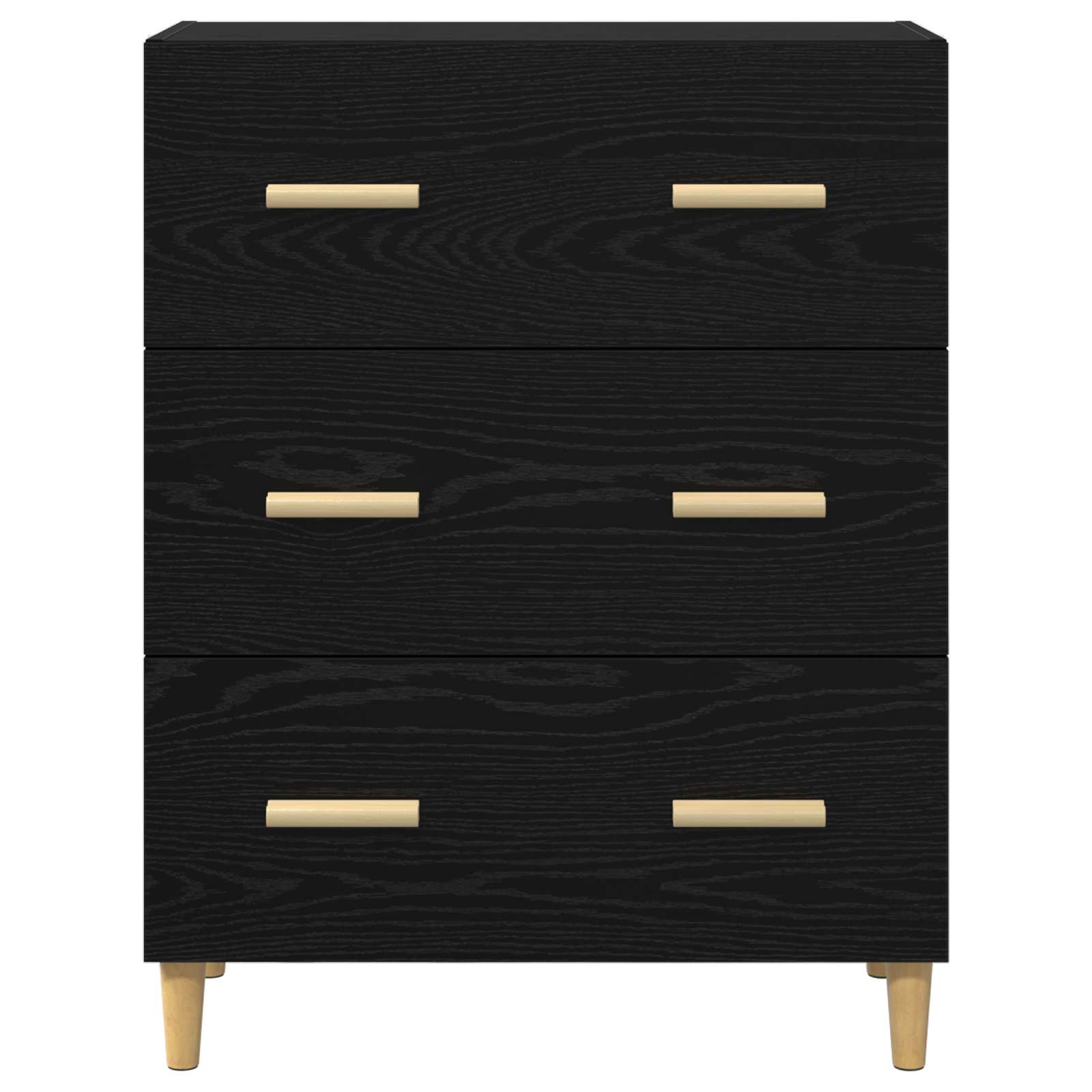 Buffet Chêne noir 69,5 x 34 x 90 cm Bois d'ingénierie - XIOS