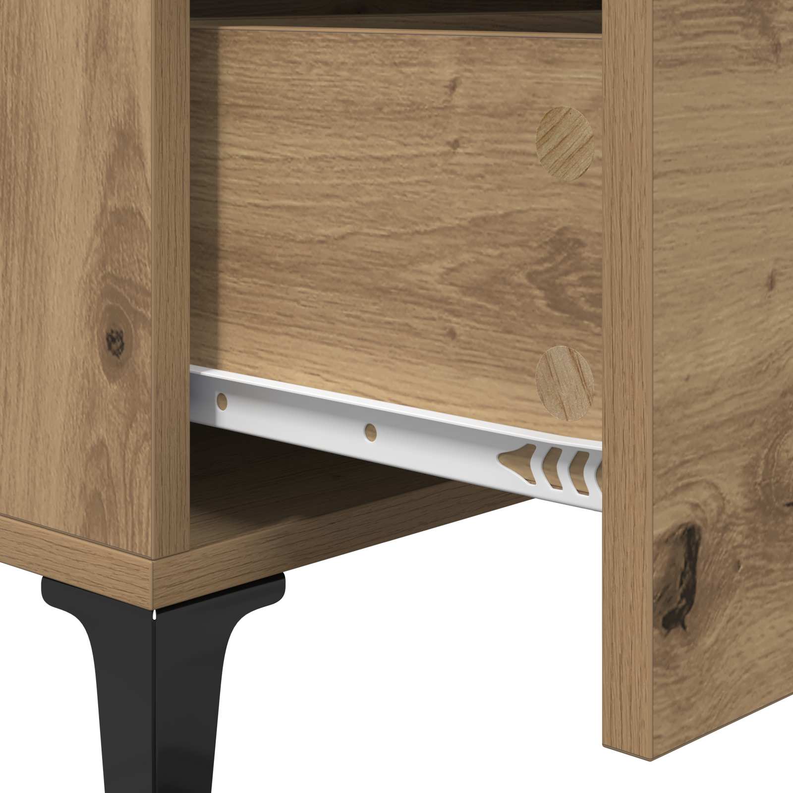 Buffet avec tiroir Chêne artisanal 69,5 x 34 x 90 cm - XIOS
