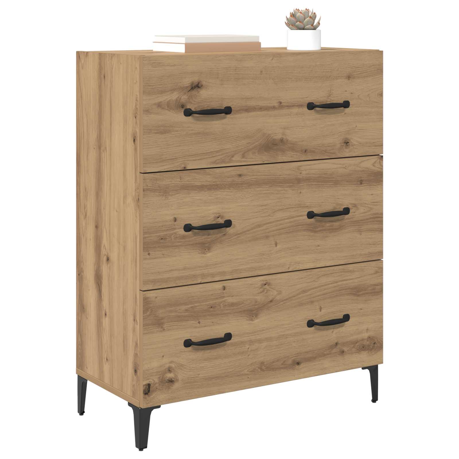 Buffet avec tiroir Chêne artisanal 69,5 x 34 x 90 cm - XIOS