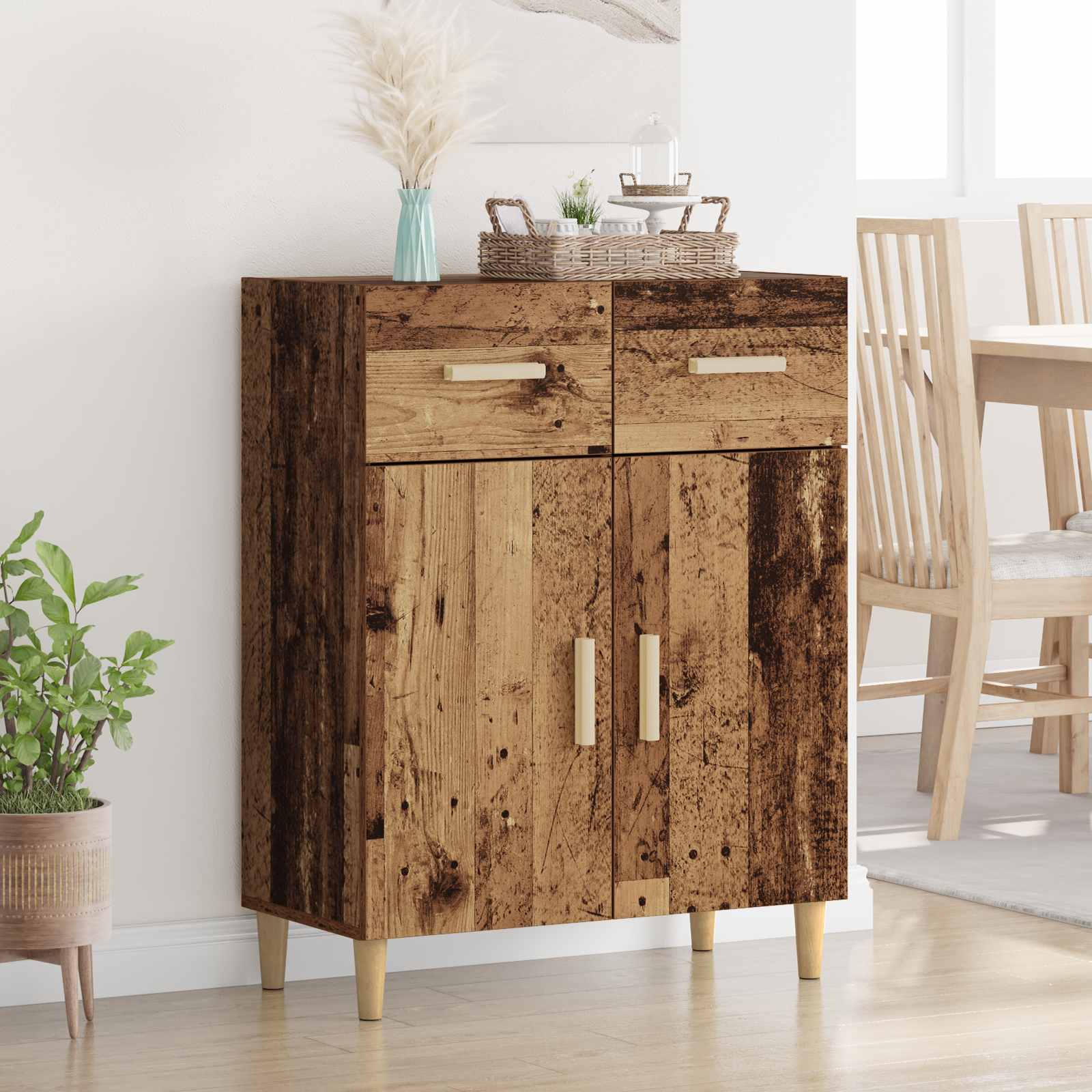 Buffet Bois ancien 34 x 69,5 x 89 cm Bois d'ingénierie - XIOS