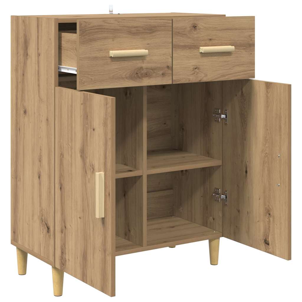 Buffet chêne artisanal 34 x 69,5 x 89 cm Bois d'ingénierie - XIOS