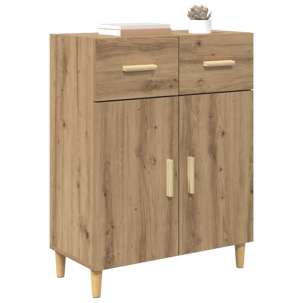 Buffet chêne artisanal 34 x 69,5 x 89 cm Bois d'ingénierie - XIOS