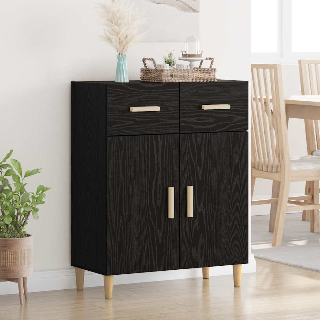 Buffet Chêne noir 34 x 69,5 x 89 cm Bois d'ingénierie - XIOS