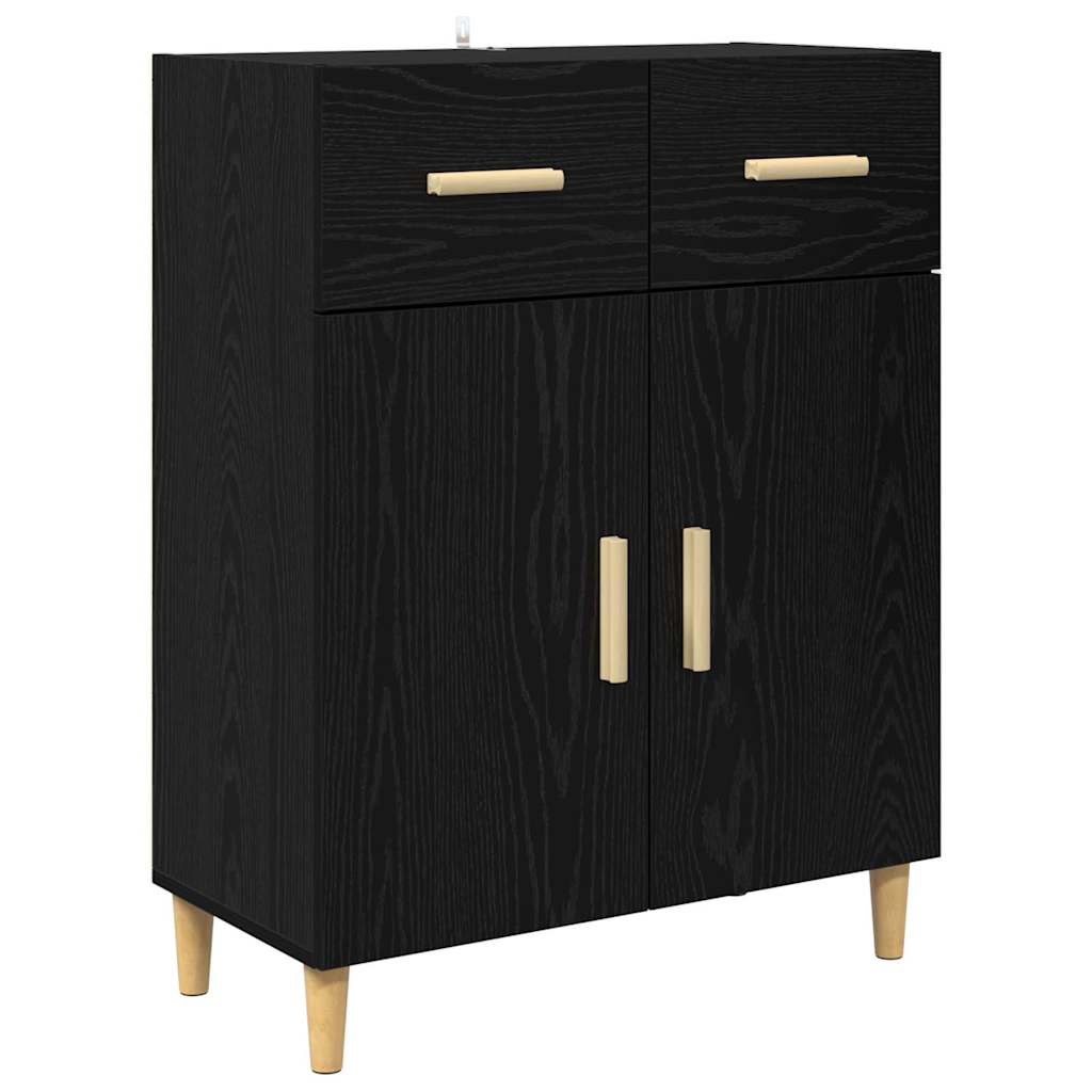 Buffet Chêne noir 34 x 69,5 x 89 cm Bois d'ingénierie - XIOS