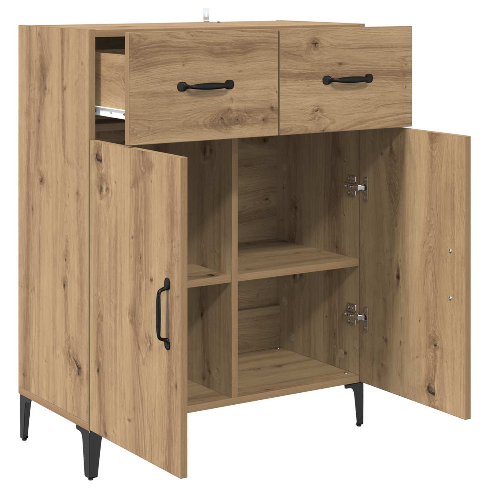 Buffet Chêne artisanal 69,5 x 34 x 90 cm Bois d'ingénierie - XIOS