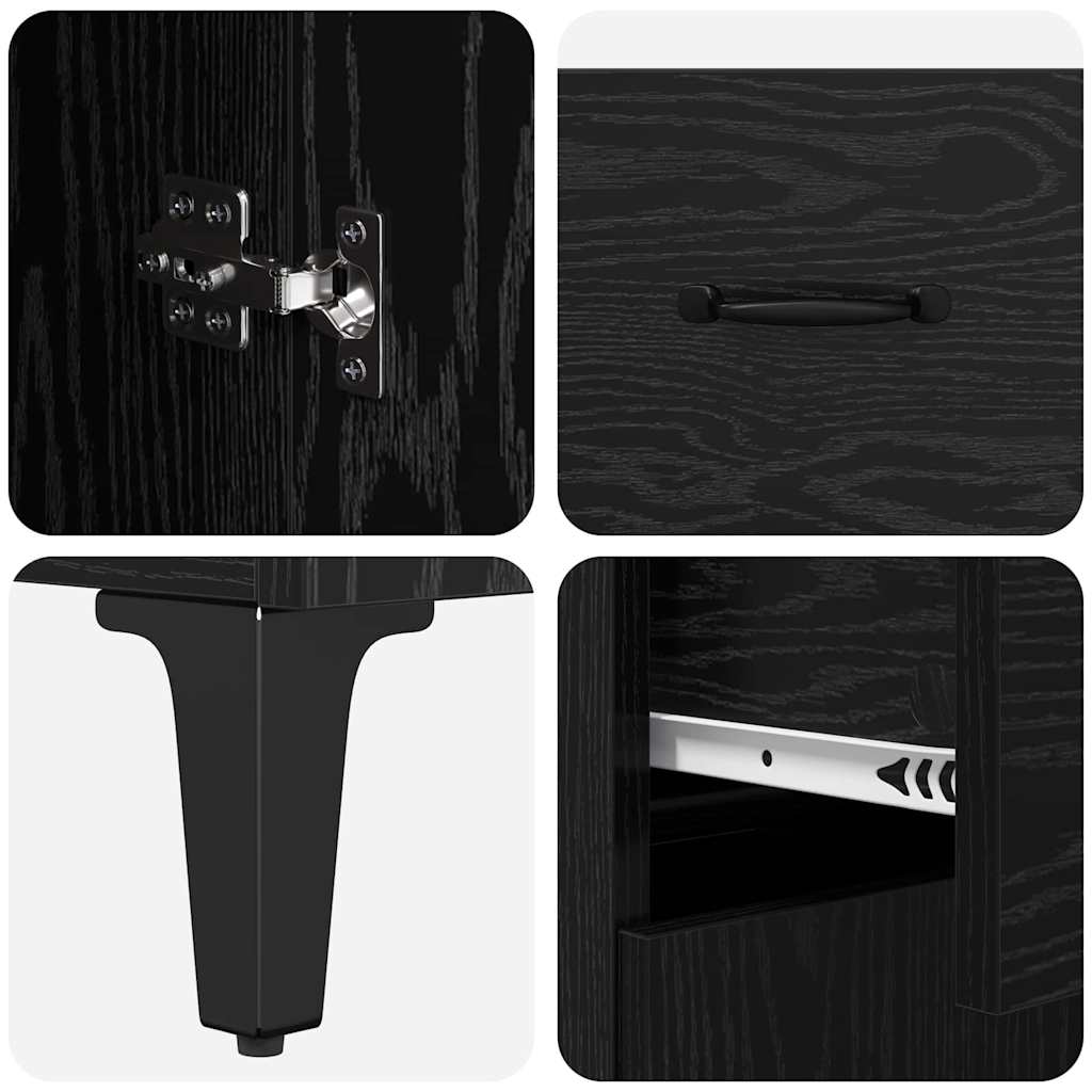 Buffet Chêne noir 34 x 69.5 x 90 cm Bois d'ingénierie - XIOS