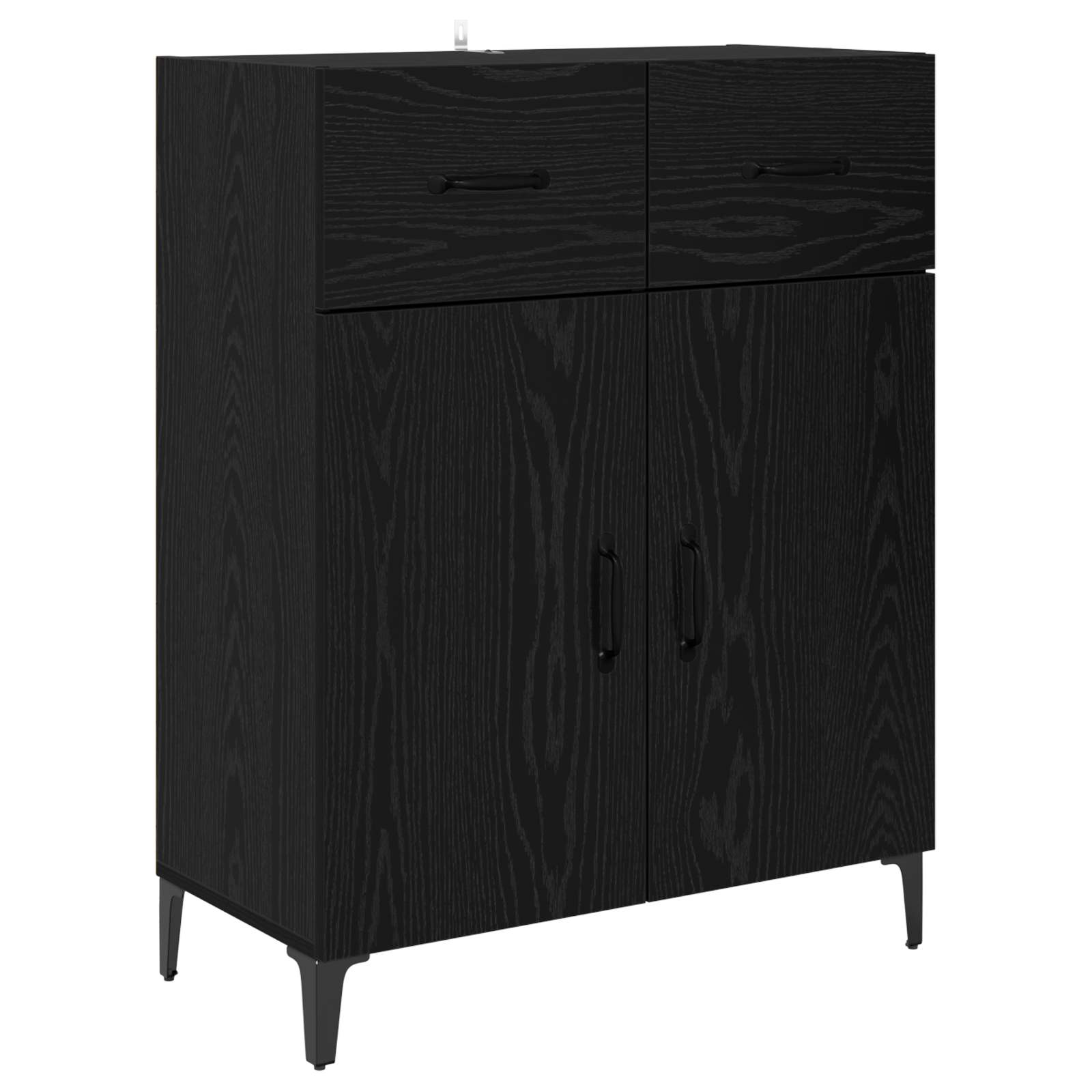 Buffet Chêne noir 69,5 x 34 x 90 cm Bois d'ingénierie - XIOS