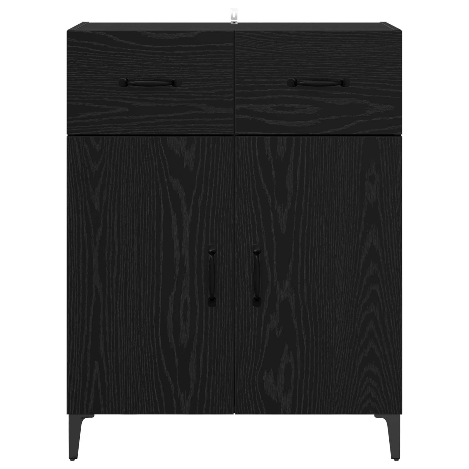 Buffet Chêne noir 69,5 x 34 x 90 cm Bois d'ingénierie - XIOS