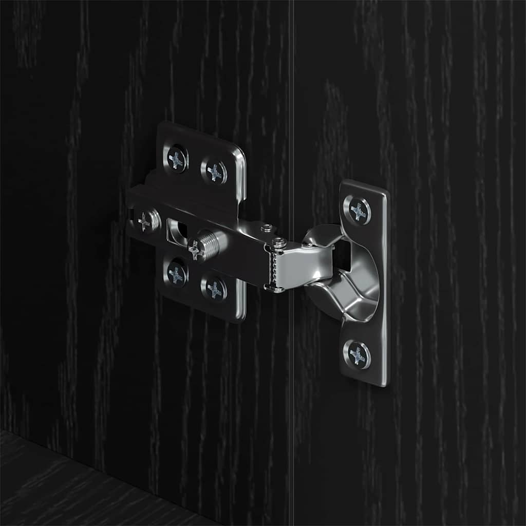 Buffet Chêne noir 34 x 90 x 80 cm Bois d'ingénierie - XIOS