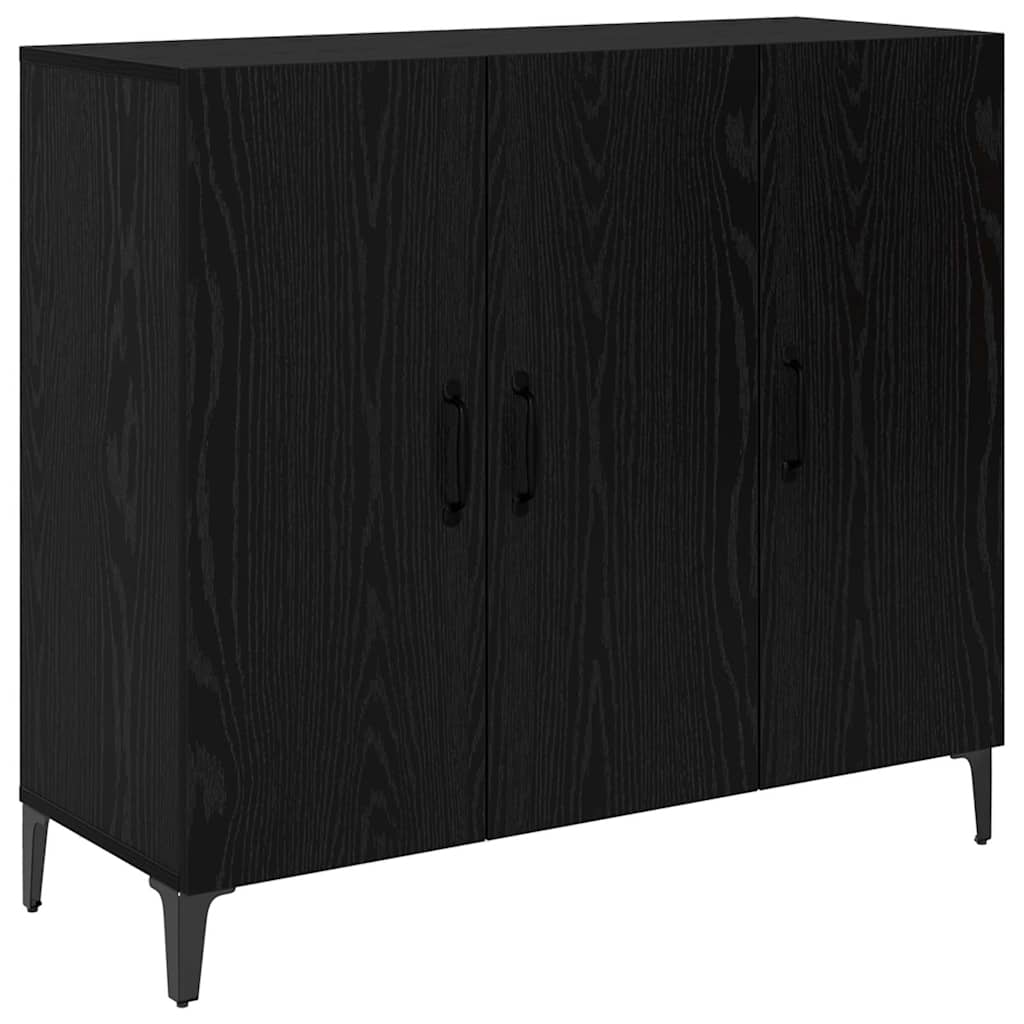 Buffet Chêne noir 34 x 90 x 80 cm Bois d'ingénierie - XIOS