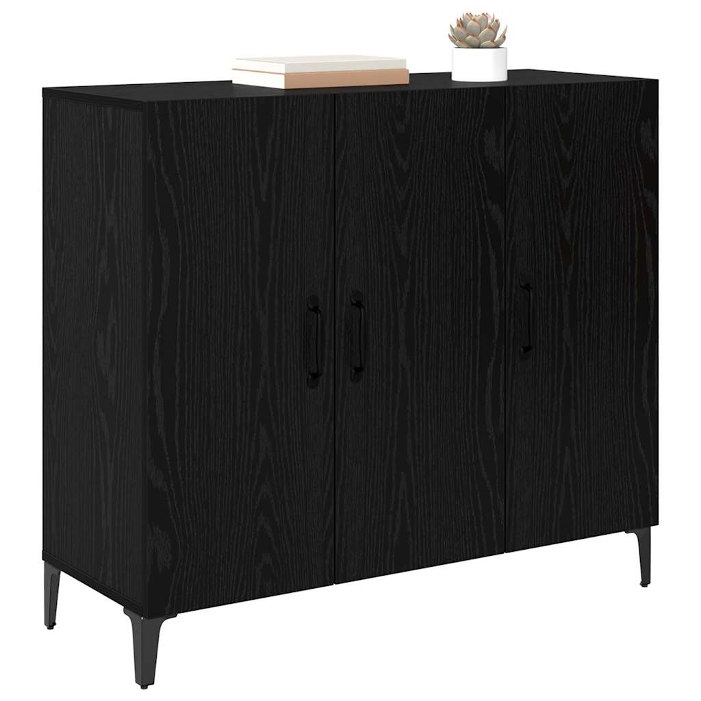 Buffet Chêne noir 34 x 90 x 80 cm Bois d'ingénierie - XIOS