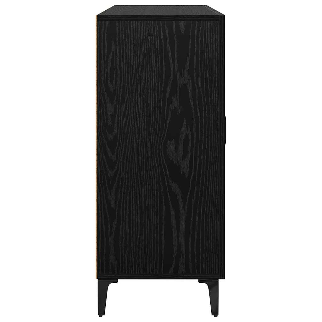 Buffet Chêne noir 34 x 90 x 80 cm Bois d'ingénierie - XIOS