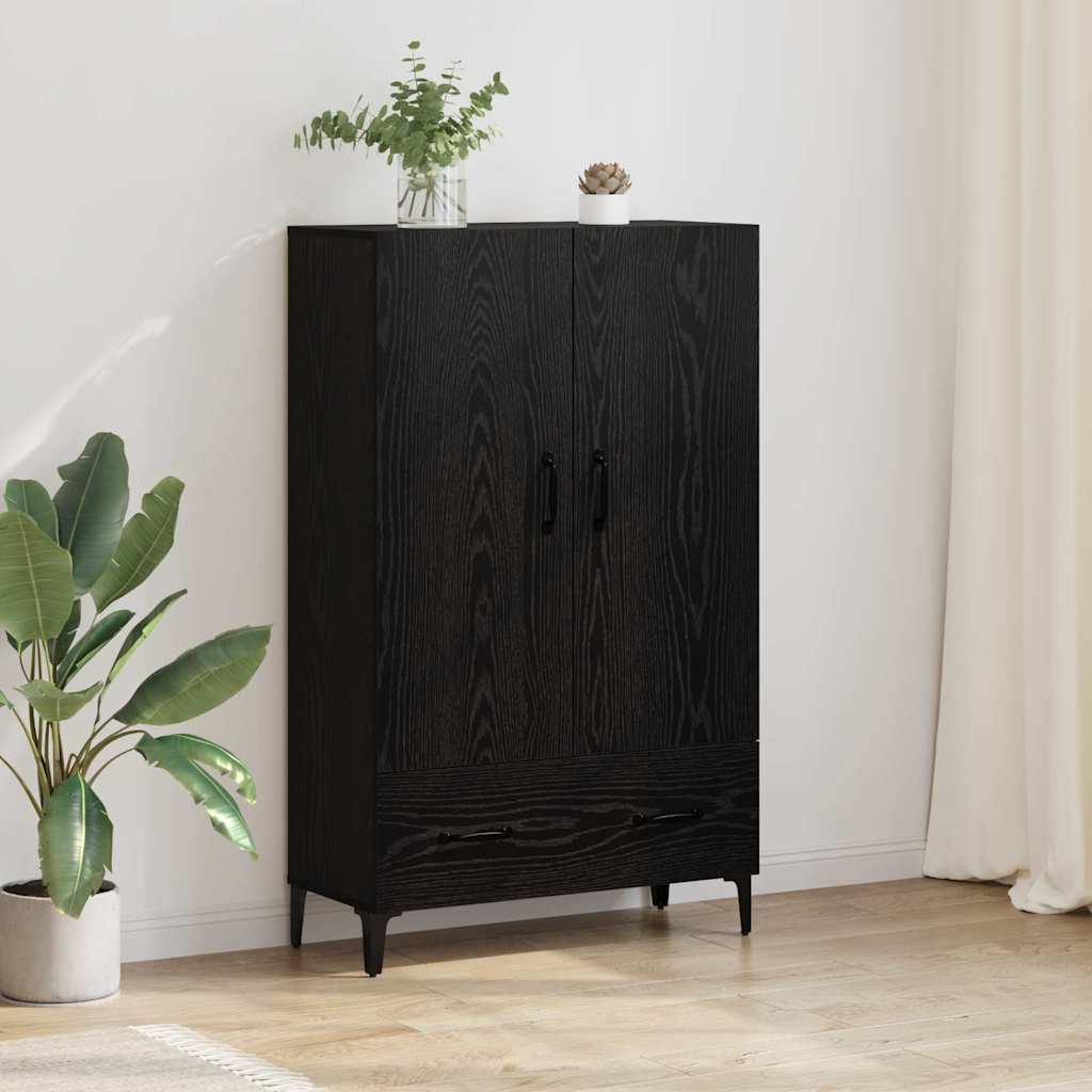 Haut Armoire avec tiroir Chêne noir 70 x 31 x 115 cm - XIOS