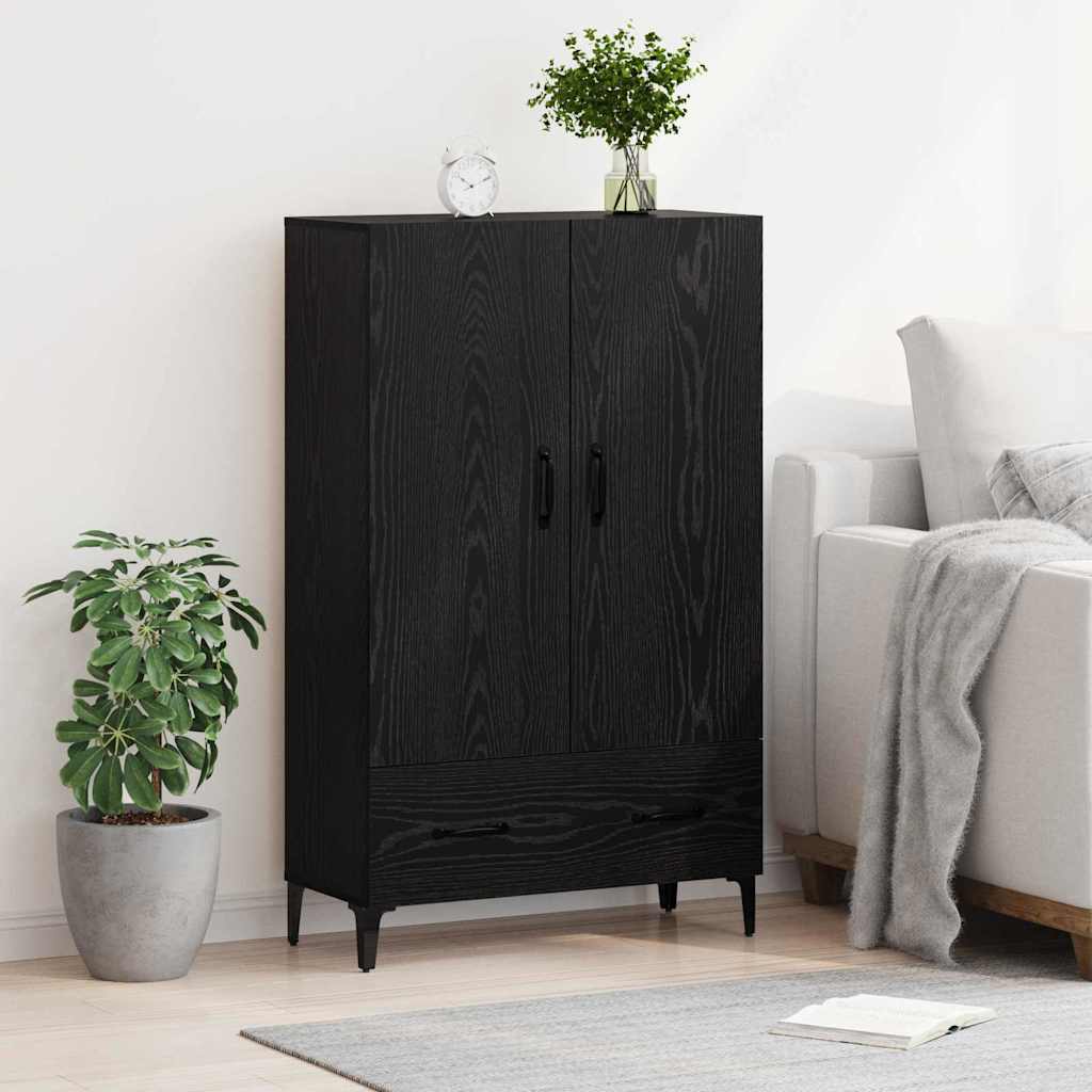 Haut Armoire avec tiroir Chêne noir 70 x 31 x 115 cm - XIOS