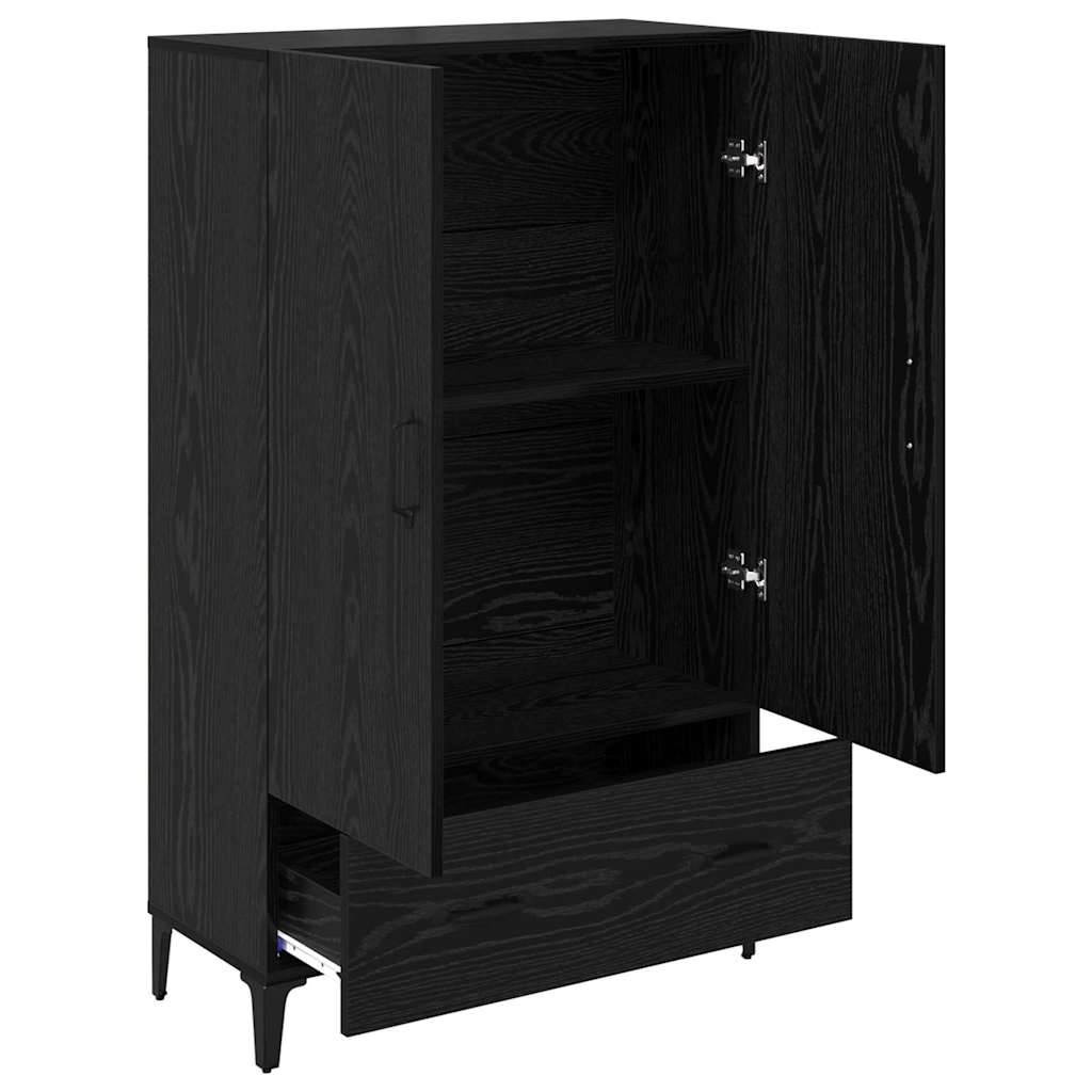 Haut Armoire avec tiroir Chêne noir 70 x 31 x 115 cm - XIOS