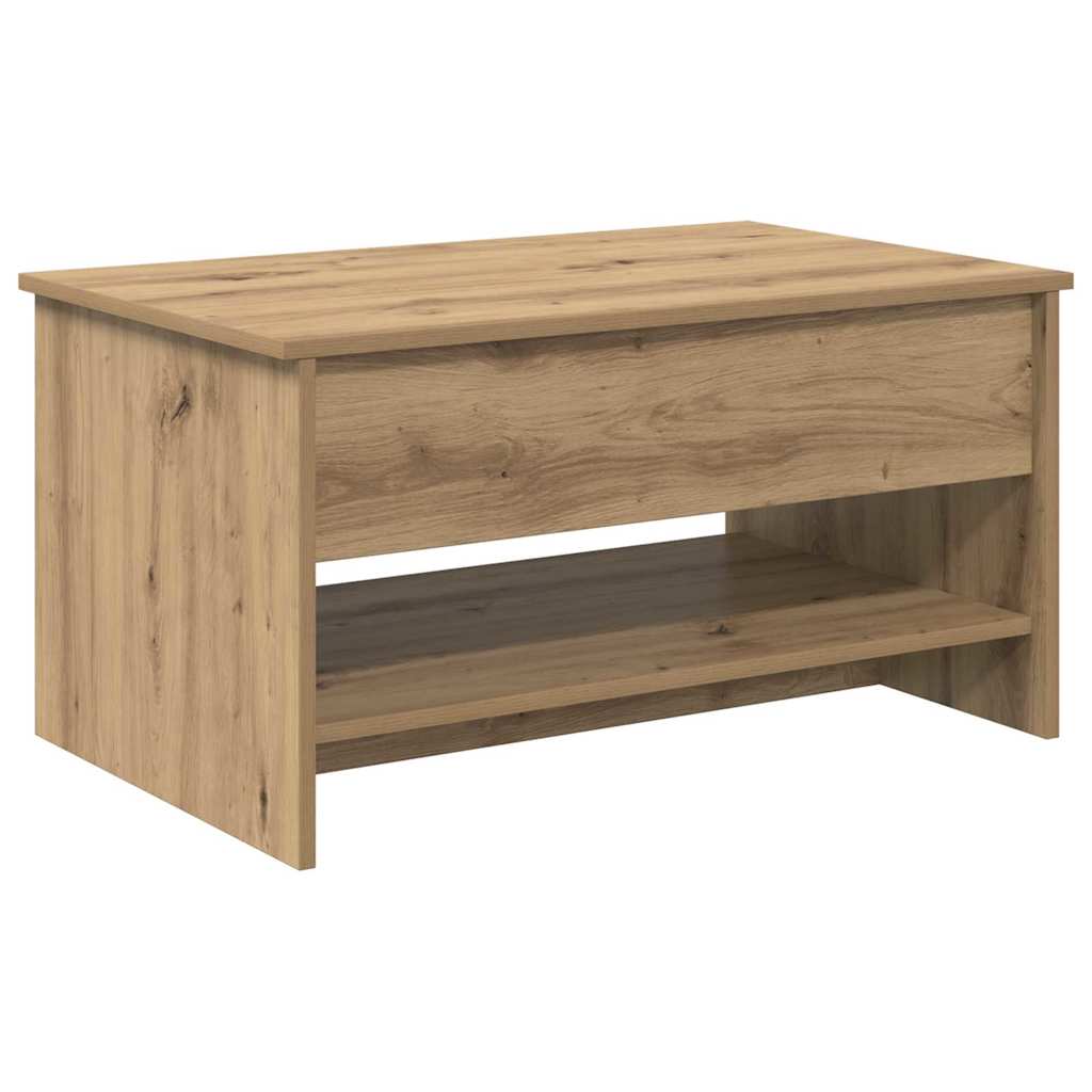 Table basse chêne artisanal 80 x 50.5 x 41.5 cm - XIOS