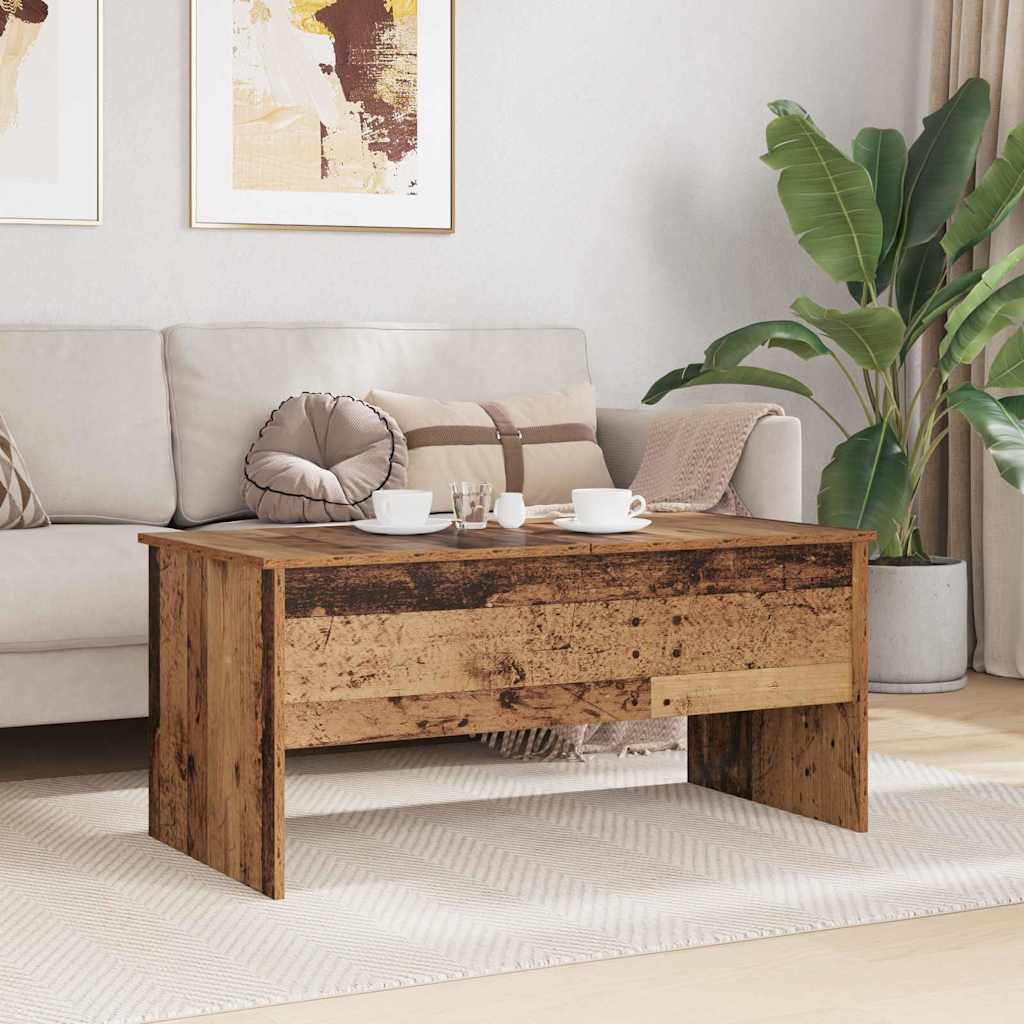 Table basse Bois ancien 102 x 50,5 x 46,5 cm Bois d'ingénierie - XIOS
