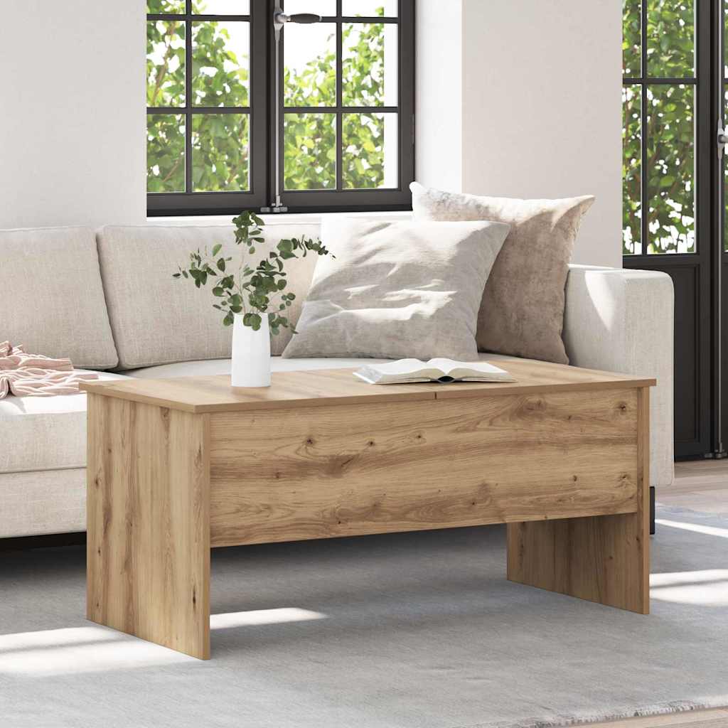 Table basse chêne artisanal 102 x 50,5 x 46,5 cm - XIOS