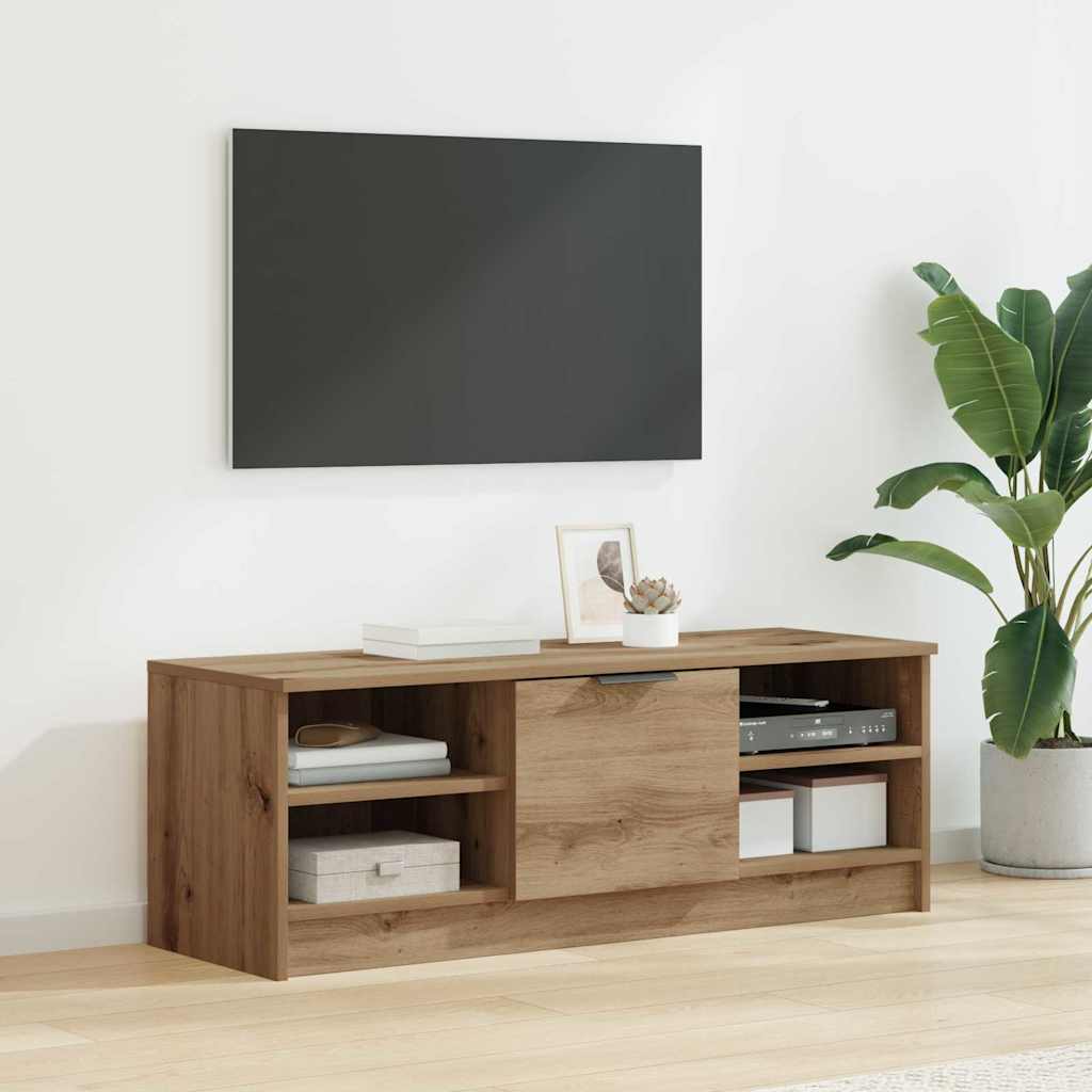 Meuble TV 102 x 35 x 36,5 cm Chêne artisanal Bois d'ingénierie - XIOS
