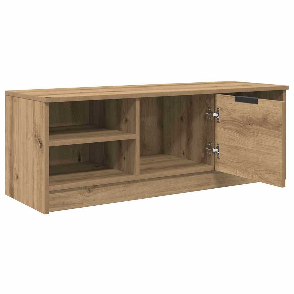 Meuble TV 102 x 35 x 36,5 cm Chêne artisanal Bois d'ingénierie - XIOS