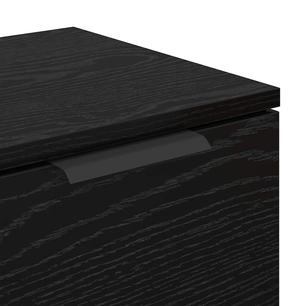 Buffet avec tiroir Chêne noir 60 x 30 x 70 cm Bois d'ingénierie - XIOS