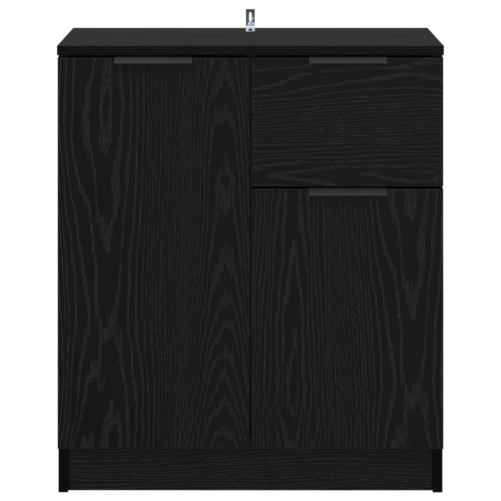 Buffet avec tiroir Chêne noir 60 x 30 x 70 cm Bois d'ingénierie - XIOS