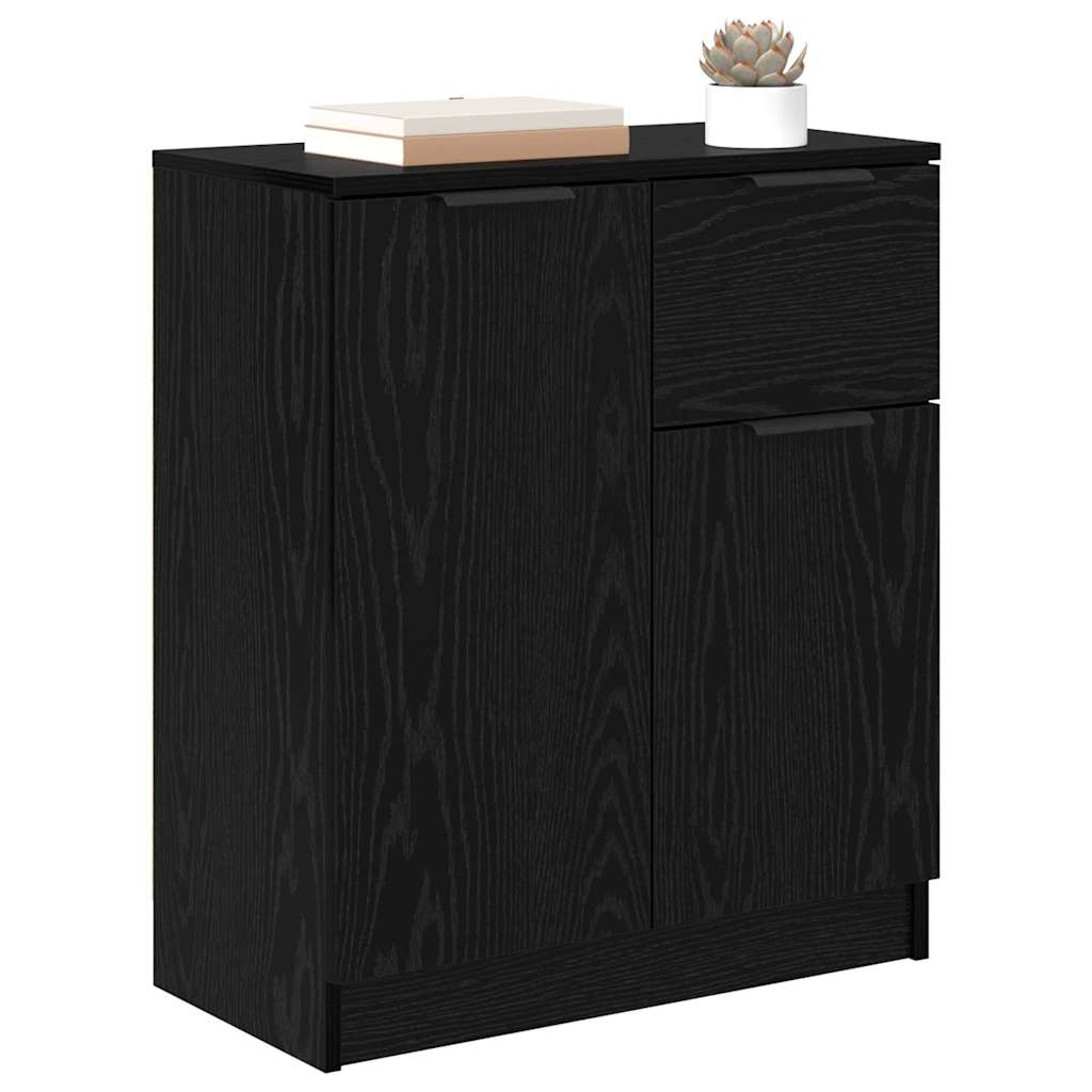 Buffet avec tiroir Chêne noir 60 x 30 x 70 cm Bois d'ingénierie - XIOS