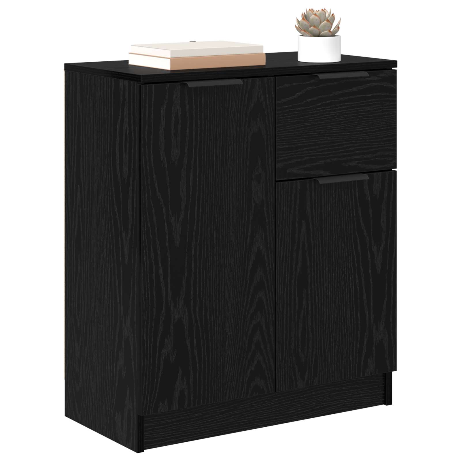 Buffet avec tiroir Chêne noir 60 x 30 x 70 cm Bois d'ingénierie - XIOS