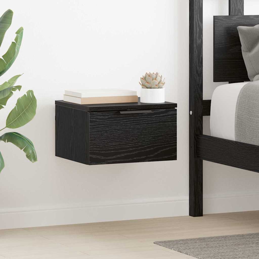 Cabinet de chevet avec tiroir 2 pcs Chêne noir 34 x 30 x 20 cm - XIOS