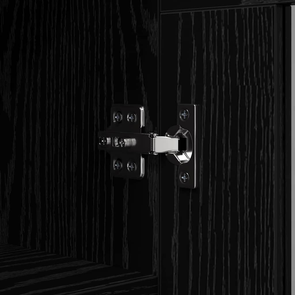 Buffet Chêne noir 69,5 x 34 x 90 cm Bois d'ingénierie - XIOS