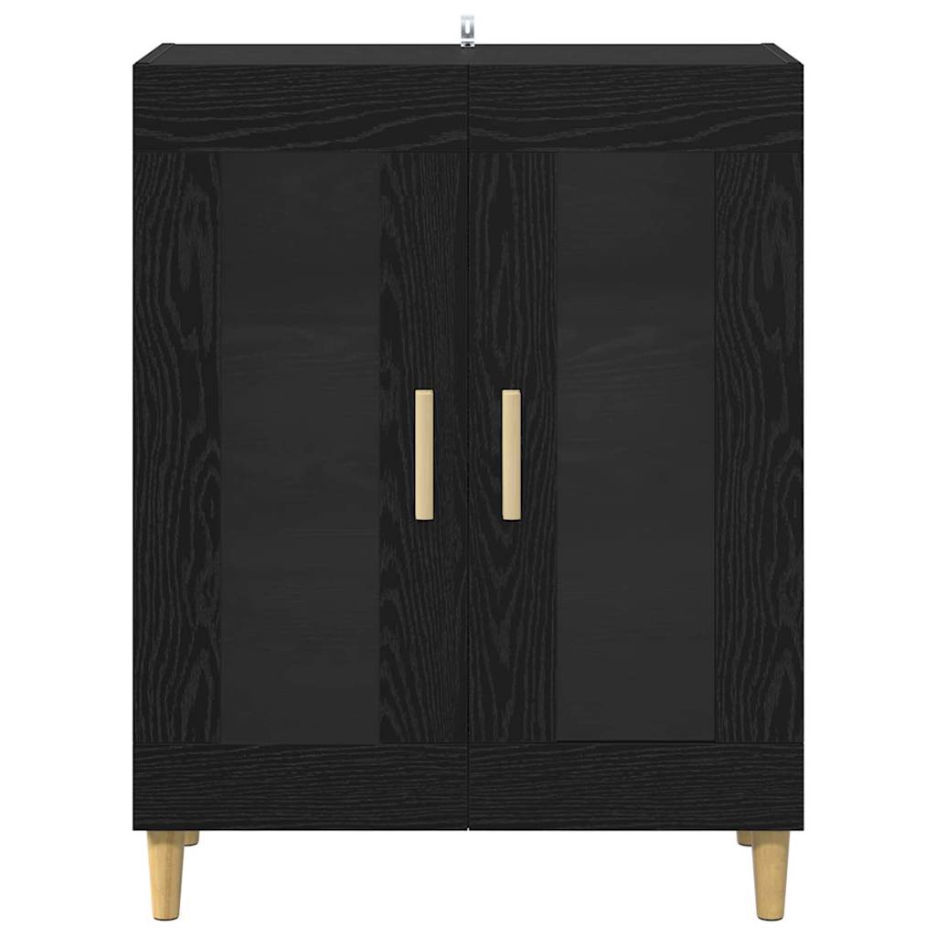Buffet Chêne noir 69,5 x 34 x 90 cm Bois d'ingénierie - XIOS