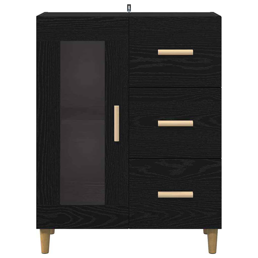 Buffet Chêne noir 69,5 x 34 x 90 cm Bois d'ingénierie - XIOS