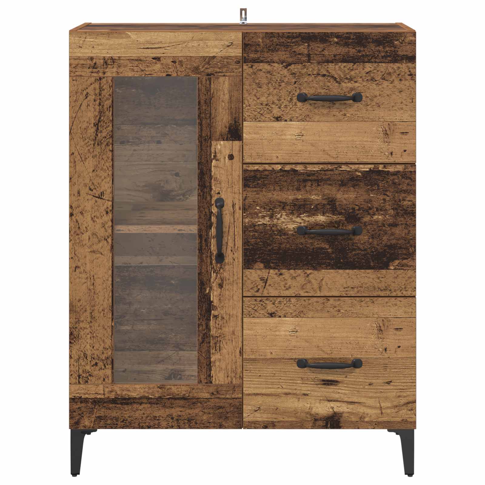 Buffet Bois Ancien 69,5 x 34 x 90 cm Bois d'ingénierie et fer - XIOS