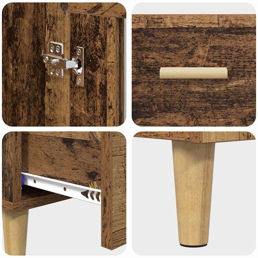 Haut Armoire Bois Ancien 70 x 31 x 115 cm Bois d'ingénierie - XIOS