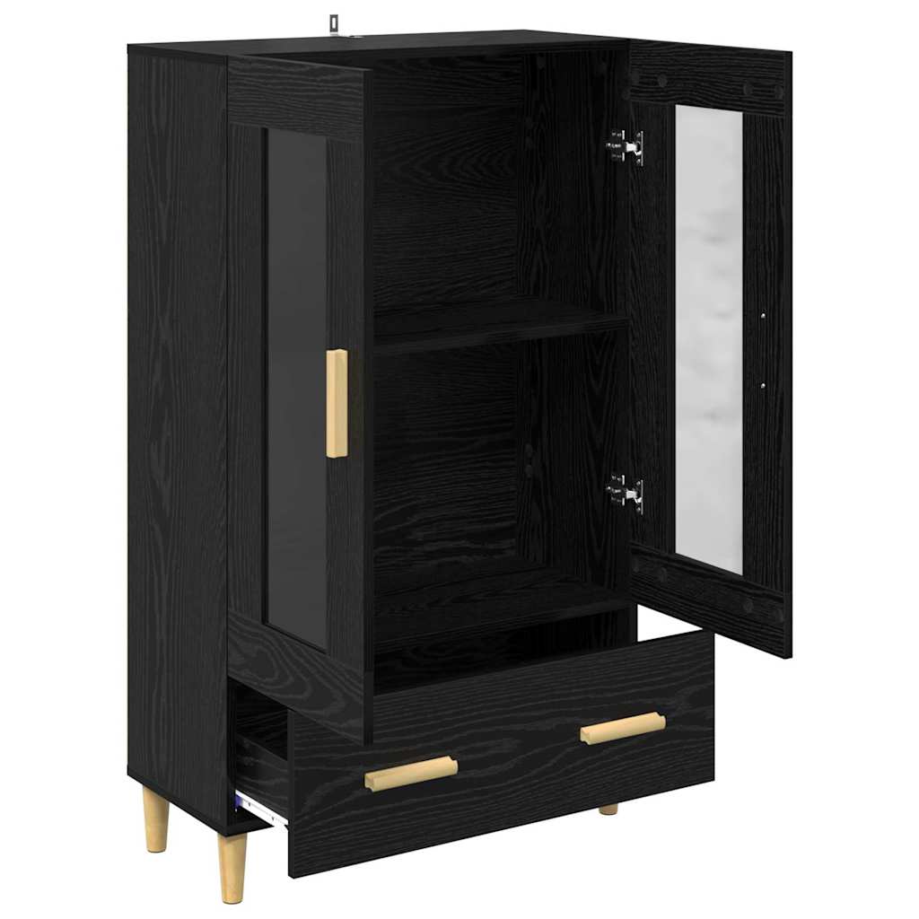 Haut Armoire Chêne noir 70 x 31 x 115 cm Bois d'ingénierie - XIOS