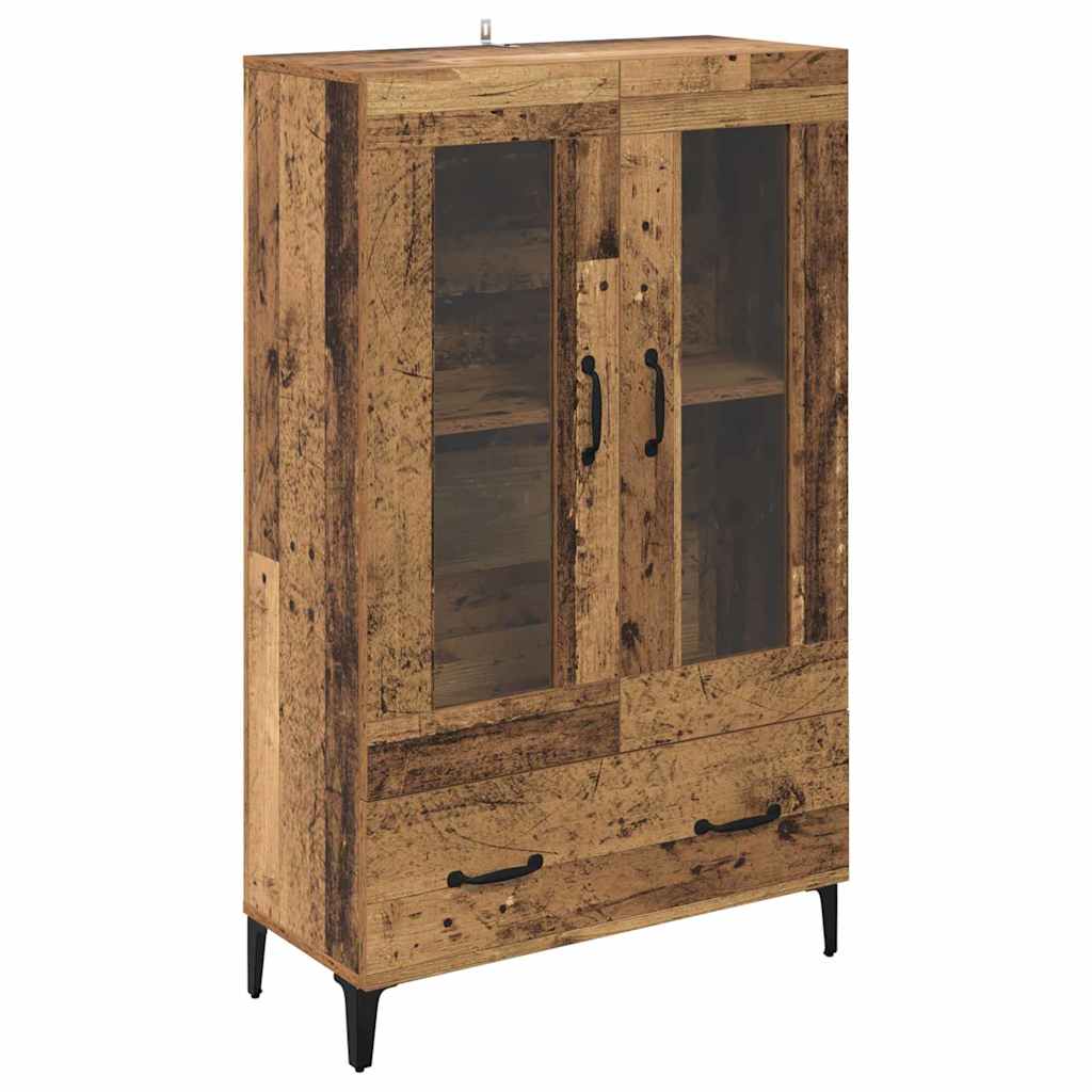 Haut Armoire avec tiroir Bois Ancien 70 x 31 x 115 cm - XIOS