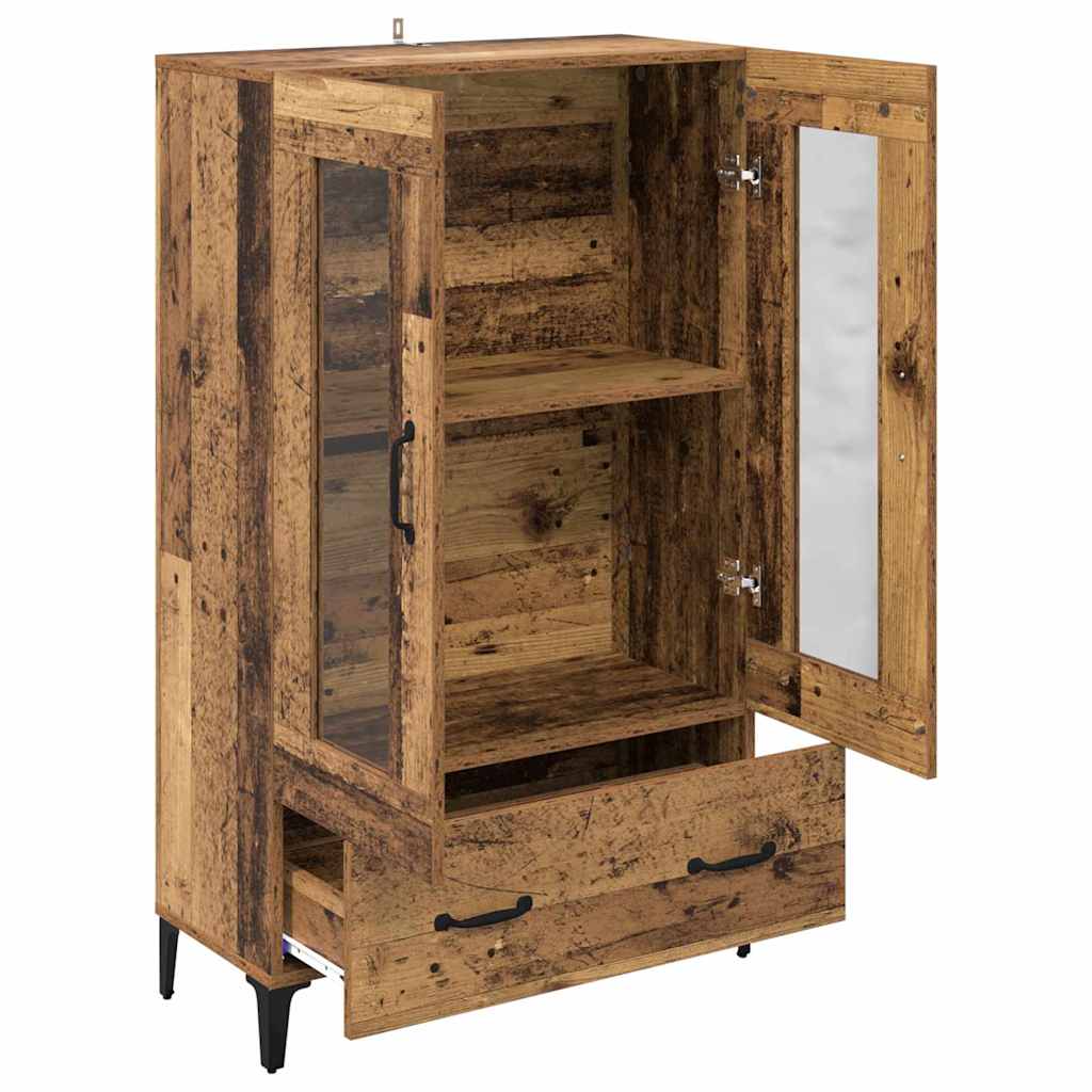 Haut Armoire avec tiroir Bois Ancien 70 x 31 x 115 cm - XIOS