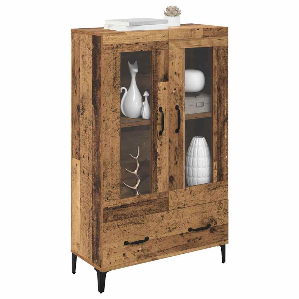 Haut Armoire avec tiroir Bois Ancien 70 x 31 x 115 cm - XIOS