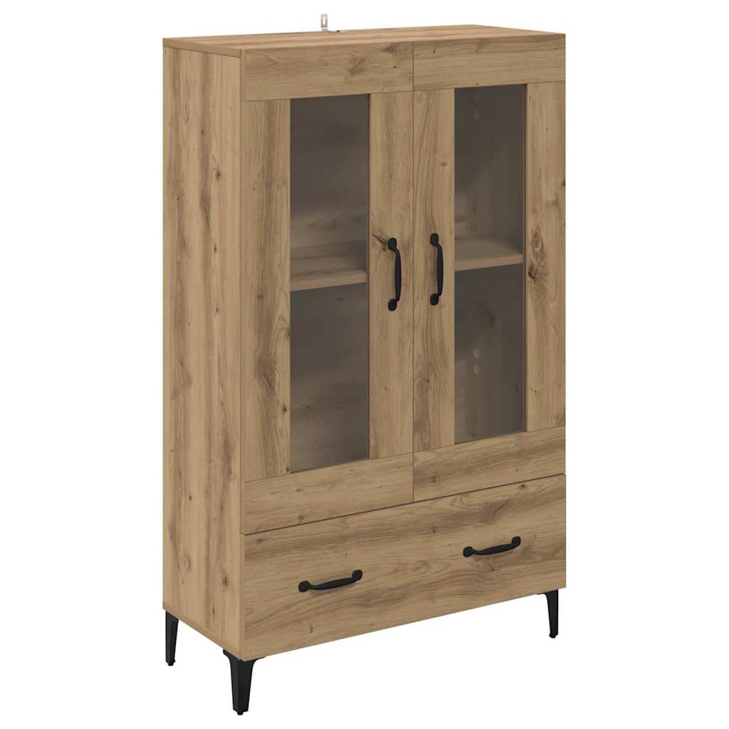 Haut Armoire avec tiroir Chêne artisanal 70 x 31 x 115 cm - XIOS