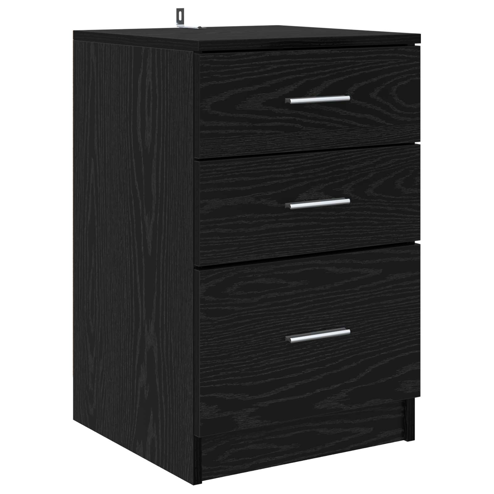 Cabinet de chevet Chêne noir 40 x 40 x 63 cm Bois d'ingénierie - XIOS