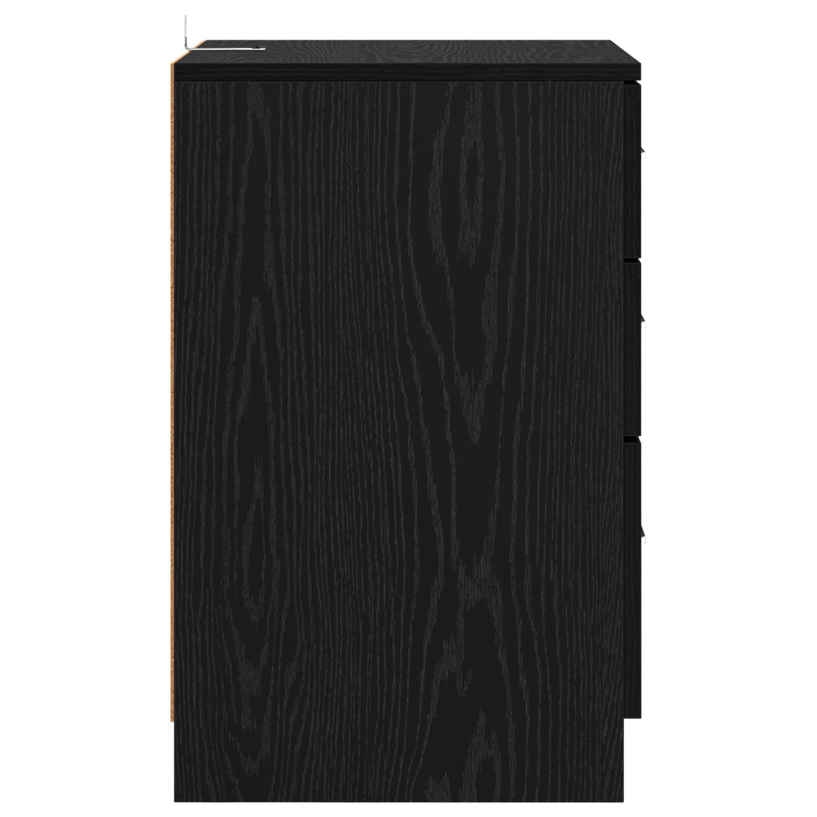Cabinet de chevet Chêne noir 40 x 40 x 63 cm Bois d'ingénierie - XIOS