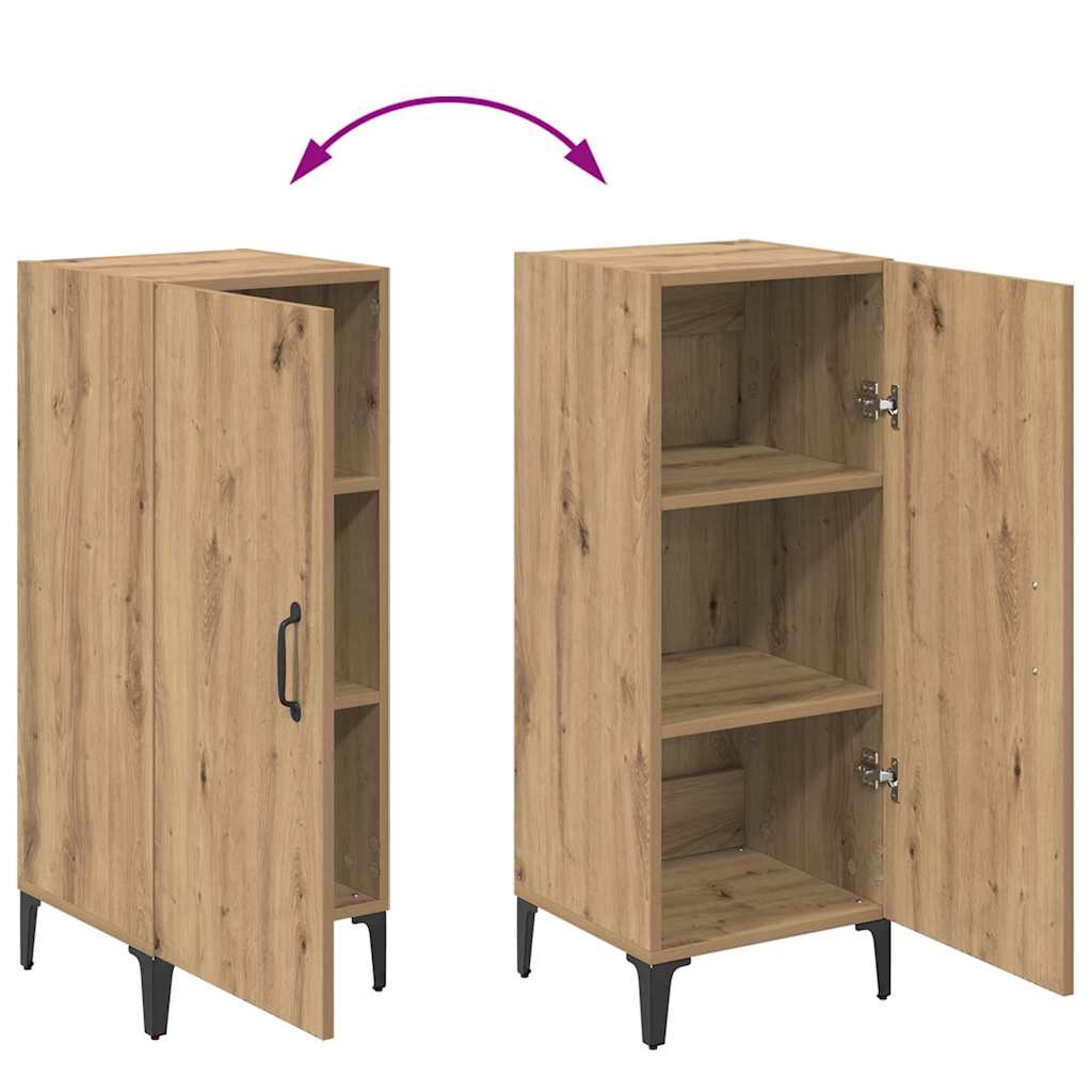 Buffet chêne artisanal 34,5 x 34 x 90 cm Bois d'ingénierie - XIOS
