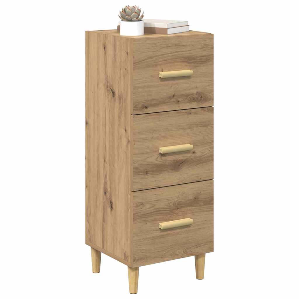 Buffet chêne artisanal 34,5 x 34 x 90 cm Bois d'ingénierie - XIOS