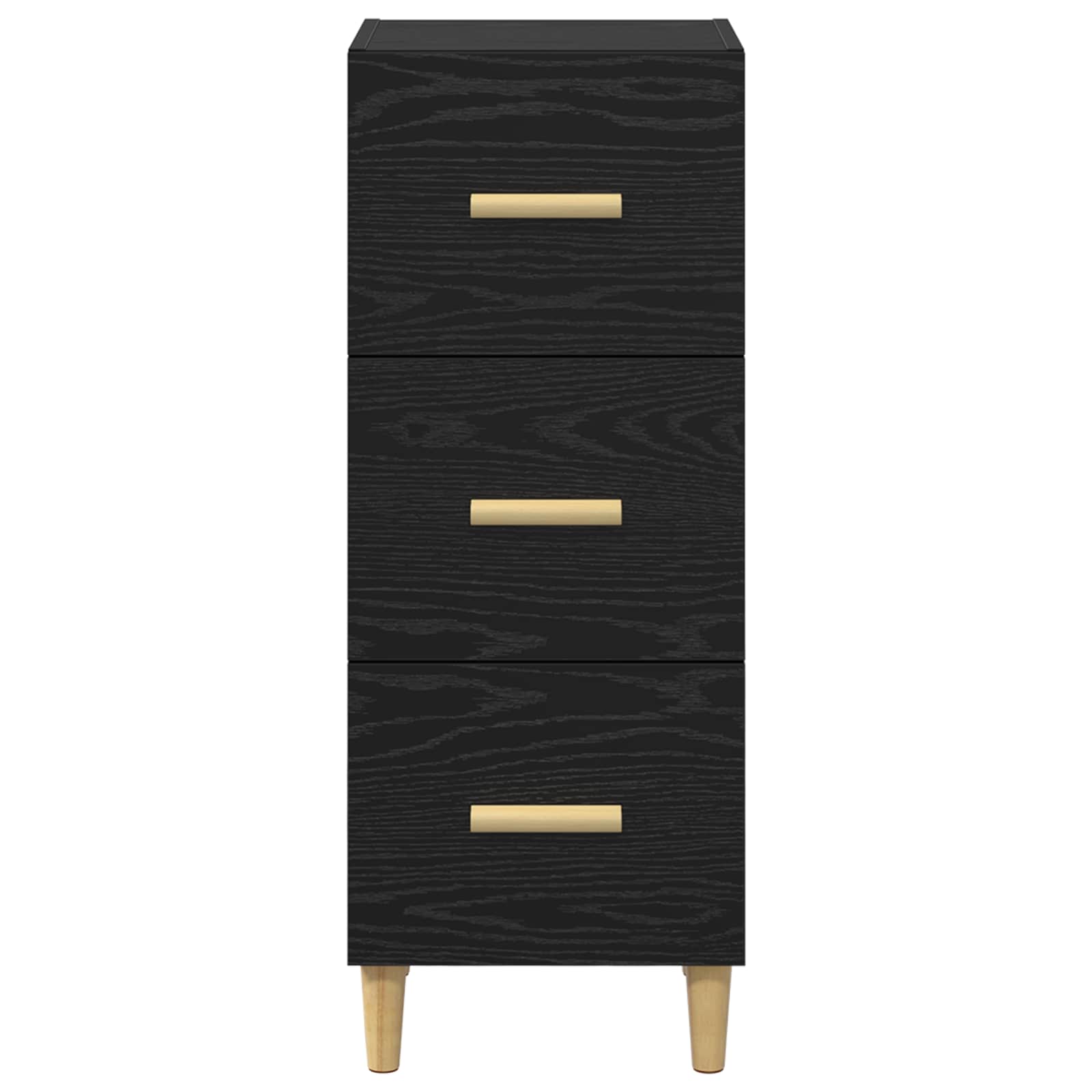Buffet Chêne noir 34,5 x 34 x 90 cm Bois d'ingénierie - XIOS