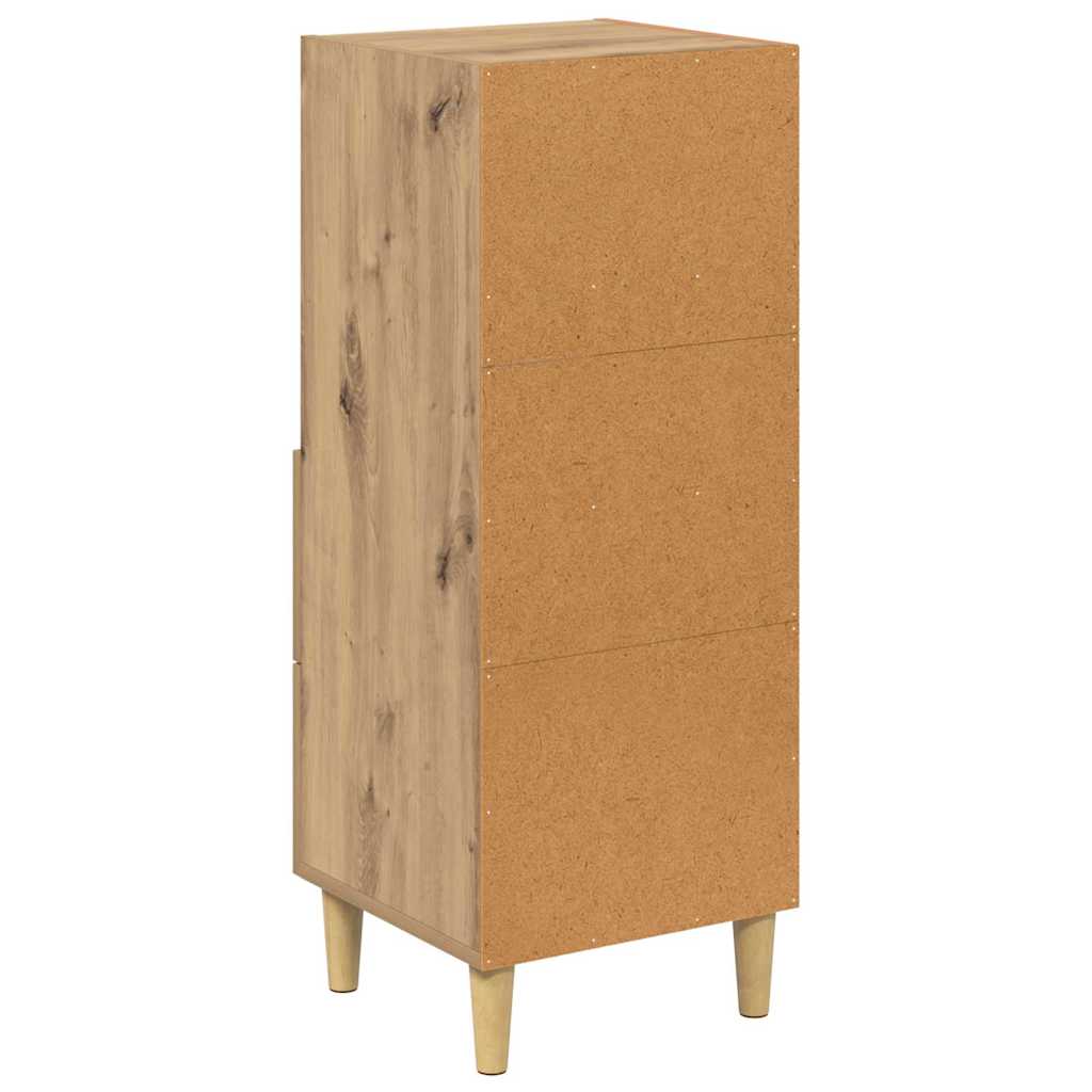 Buffet chêne artisanal 34 x 34,5 x 90 cm Bois d'ingénierie - XIOS